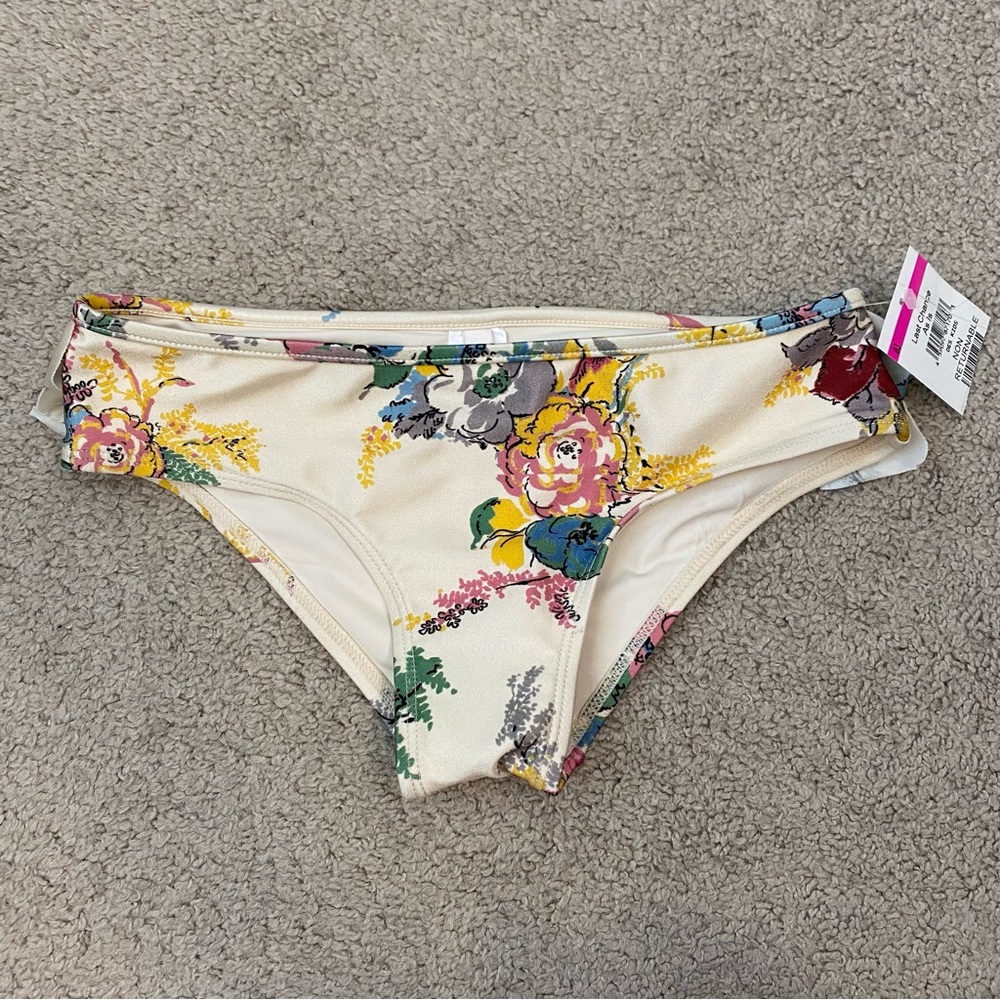 Zimmermann Kids Ruffle Bikini Bottoms In Honey‎ Garden Floral Size 10